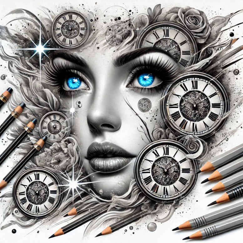 faces tattoo design ideas line-art character shows strength