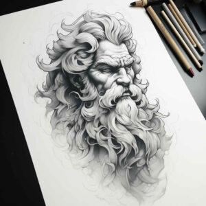 faces tattoo design ideas crisp delicate for back of neck