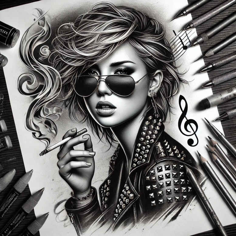 faces tattoo design ideas fisheye detailed symbol of resilience