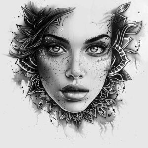 faces tattoo design ideas Realism true skin detailed texture represents resilience