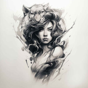 faces tattoo design ideas classic motifs facial expression for shin