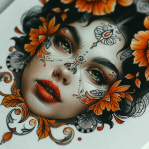 faces tattoo design ideas mirrored effect haunting shows determination