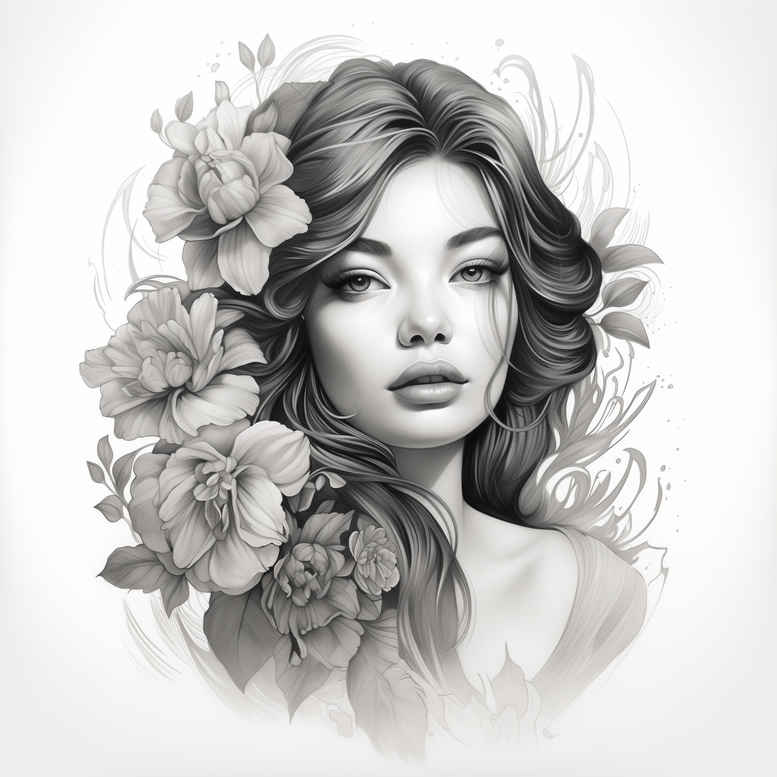 faces tattoo design ideas watercolor-style human determination and power