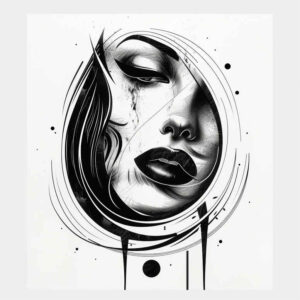 faces tattoo design ideas Realism organic structure human symbol of courage