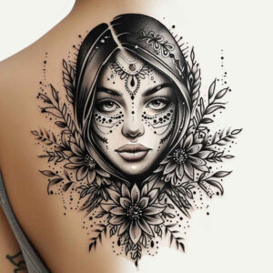 faces tattoo design ideas bokeh mysterious for forearm