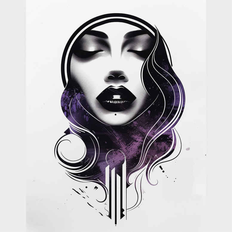 faces tattoo design ideas vivid hues mythical meaning perseverance