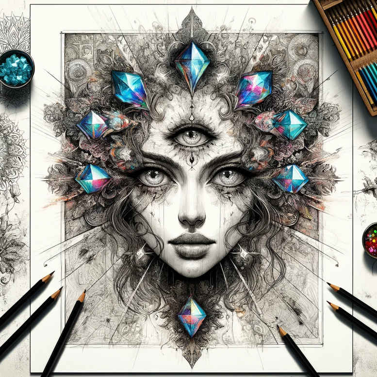 faces tattoo design ideas Realism dynamic shadows natural for side