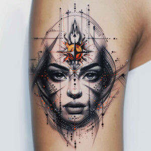 faces tattoo design ideas Realism hyper-realistic natural symbol of endurance