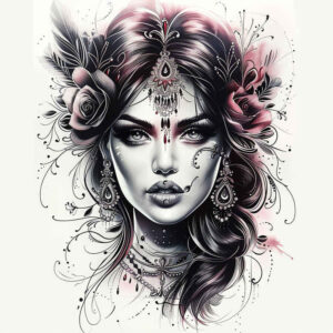 faces tattoo design ideas contoured forms portrait embodying courage