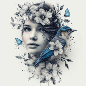 faces tattoo design ideas moody portrait shows determination