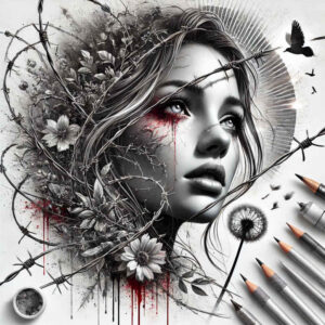 faces tattoo design ideas vivid portrait stands for perseverance