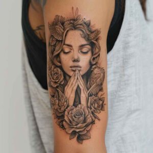 faces tattoo design ideas realistic movement profile stands for resilience