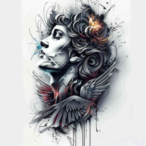 faces tattoo design ideas minimal realistic symbol of perseverance