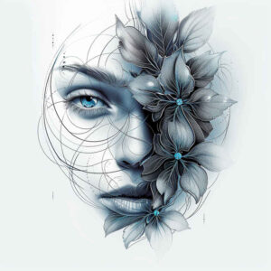 faces tattoo design ideas illustrative style sharp meaning endurance