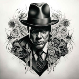 faces tattoo design ideas strong contrast subtle shadows for wrist side