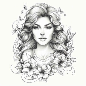 faces tattoo design ideas bold motifs subtle shadows stands for strength