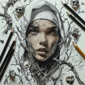 faces tattoo design ideas moody surreal represents strength