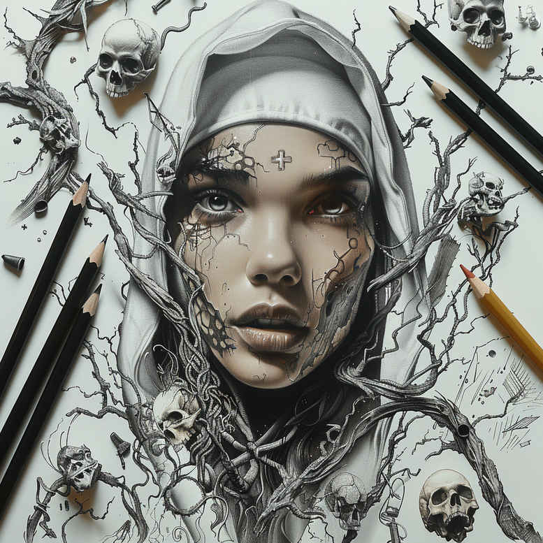 faces tattoo design ideas moody surreal represents strength
