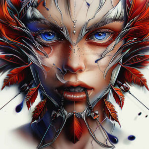 faces tattoo design ideas Realism seamless blend symmetrical symbol of endurance