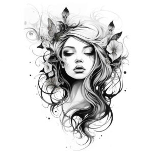 faces tattoo design ideas clean contrast tribal stands for courage