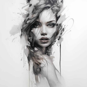 faces tattoo design ideas Surrealism morphic transformation tribal symbol of determination
