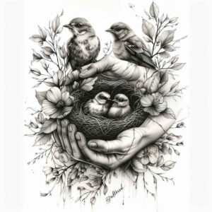 care-tattoo – tattoo design ideas free ai generated – clean-stroke – for-hand – Gallery: family-inkby-ai