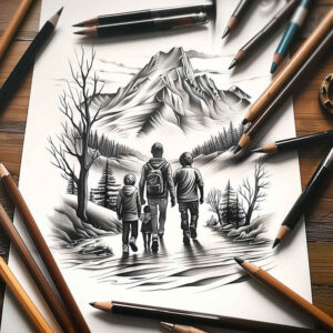 care-tattoo – tattoo design ideas free ai generated – iconic – for-upper-back – Gallery: family-inkby-ai