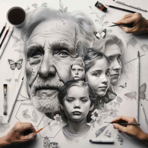 chest-tattoo – tattoo design ideas free ai generated – quiet-art – for-lower-arm – Gallery: family-inkby-ai
