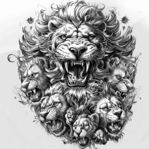 childrens-tattoo – tattoo design ideas free ai generated – bare – for-thigh – Gallery: family-inkby-ai