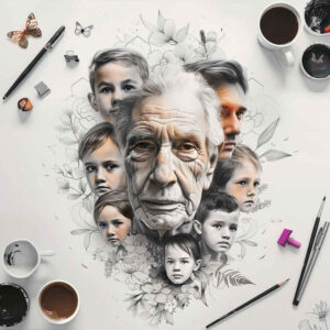 childrens-tattoo – tattoo design ideas free ai generated – clean-stroke – for-ankle – Gallery: family-inkby-ai