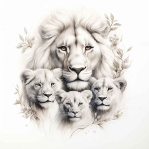 childrens-tattoo – tattoo design ideas free ai generated – pure-motif – for-upper-thigh – Gallery: family-inkby-ai