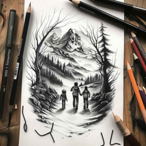 childrens-tattoo – tattoo design ideas free ai generated – understated – for-ankle – Gallery: family-inkby-ai