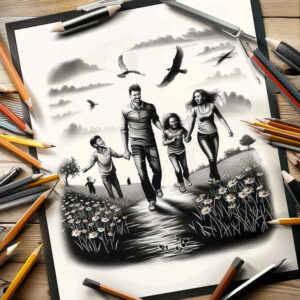 commemorative-tattoo – tattoo design ideas free ai generated – soft-curve – for-upper-thigh – Gallery: family-inkby-ai