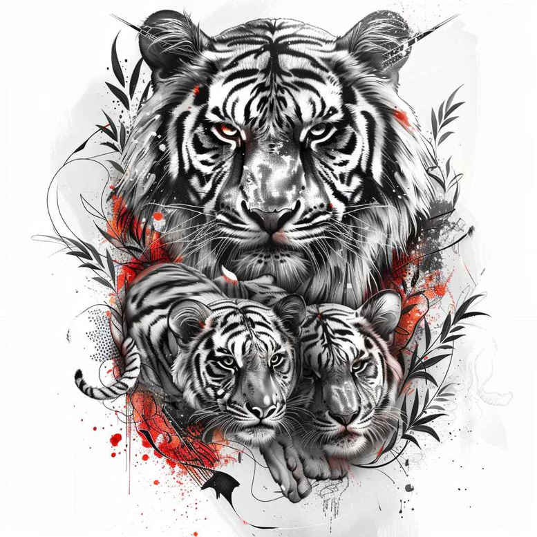 family-history-tattoo – tattoo design ideas free ai generated – pure-outline – for-shoulder-blade – Gallery: family-inkby-ai