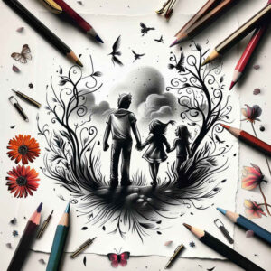 family-love-tattoo – tattoo design ideas free ai generated – discreet – for-side – Gallery: family-inkby-ai