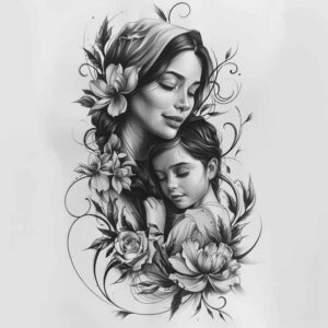 family-love-tattoo – tattoo design ideas free ai generated – understated – for-upper-arm – Gallery: family-inkby-ai