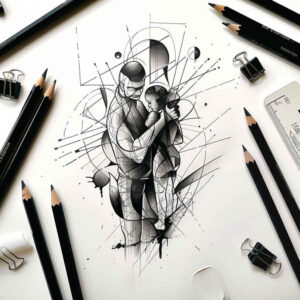 family-pride-tattoo – tattoo design ideas free ai generated – ultra-thin – for-full-back – Gallery: family-inkby-ai
