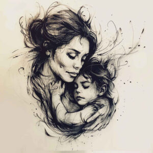 forever-tattoo – tattoo design ideas free ai generated – clean-stroke – for-lower-chest – Gallery: family-inkby-ai