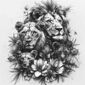 forever-tattoo – tattoo design ideas free ai generated – quiet-art – for-upper-chest – Gallery: family-inkby-ai