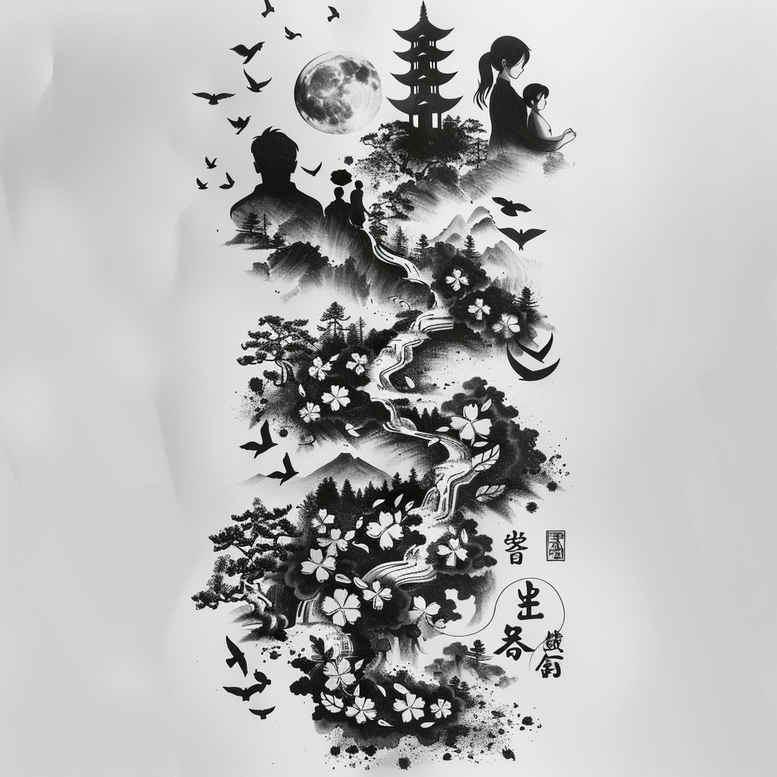 forever-tattoo – tattoo design ideas free ai generated – thin-script – for-forearm – Gallery: family-inkby-ai