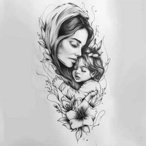 home-tattoo – tattoo design ideas free ai generated – simple-icon – for-ribs – Gallery: family-inkby-ai