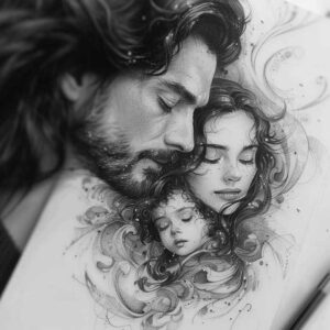 love-tattoo – tattoo design ideas free ai generated – fine-line – for-hand – Gallery: family-inkby-ai