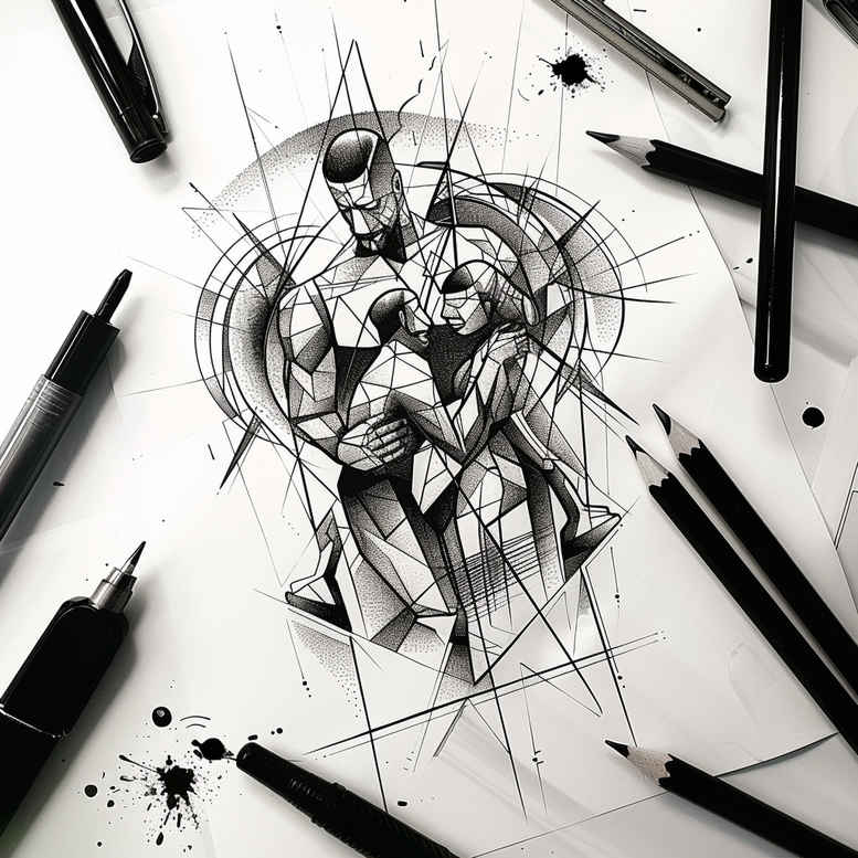 love-tattoo – tattoo design ideas free ai generated – micro-design – for-outer-arm – Gallery: family-inkby-ai