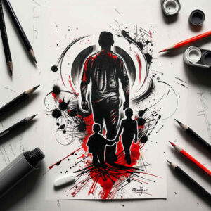 love-tattoo – tattoo design ideas free ai generated – miniature – for-thigh – Gallery: family-inkby-ai