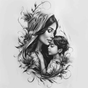 loyalty-tattoo – tattoo design ideas free ai generated – essential-lines – for-stomach – Gallery: family-inkby-ai