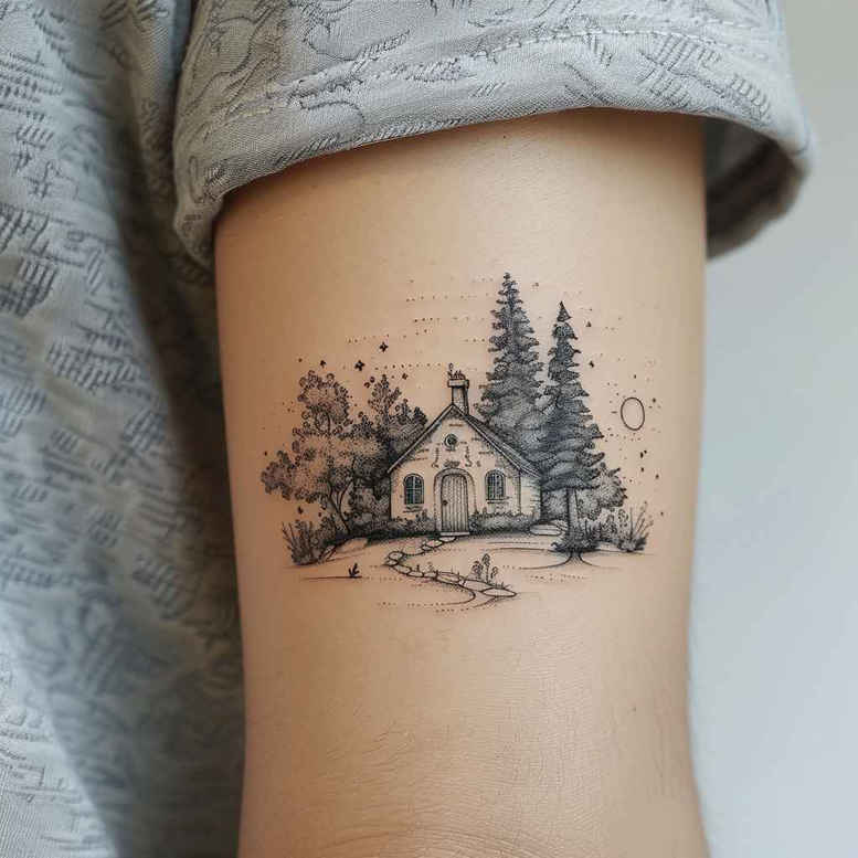 memorial-tattoo – tattoo design ideas free ai generated – discreet-mark – for-upper-shoulder – Gallery: family-inkby-ai