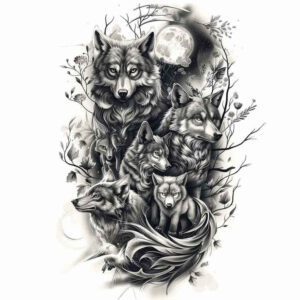 portrait-tattoo – tattoo design ideas free ai generated – micro-art – for-back – Gallery: family-inkby-ai