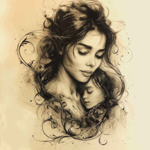 portrait-tattoo – tattoo design ideas free ai generated – symbolic – for-palm – Gallery: family-inkby-ai