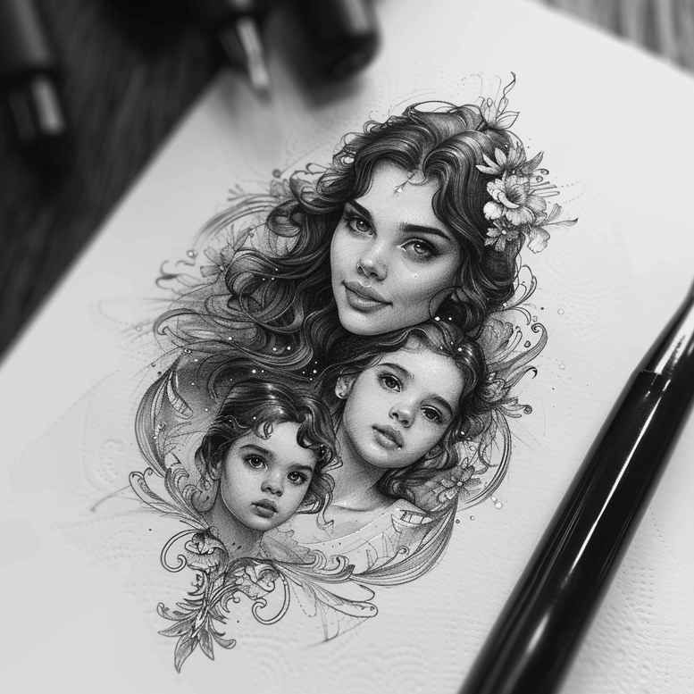 roots-tattoo – tattoo design ideas free ai generated – simple-form – for-lower-leg – Gallery: family-inkby-ai