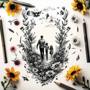 safety-tattoo – tattoo design ideas free ai generated – essential – for-outer-arm – Gallery: family-inkby-ai